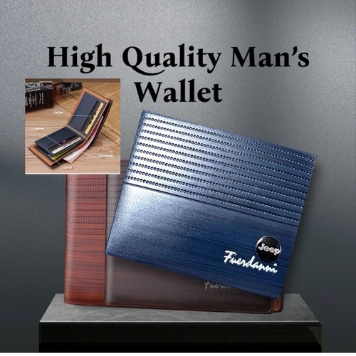Mens classic leather wallet - classic, |