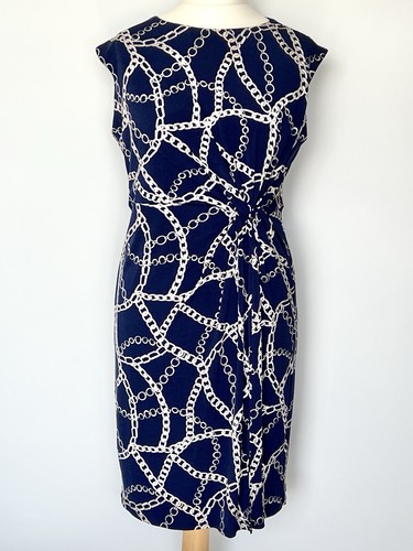 Roman petite navy chain - roman, print