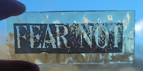 Stained glass fear not - stained,