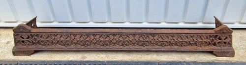 Antique cast iron fire - , grate