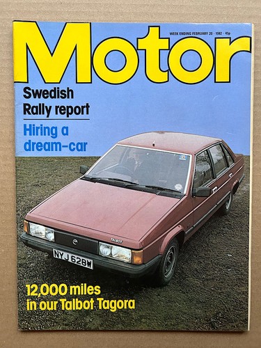 Talbot tagora motor magazine - talbot,
