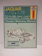Haynes XJ12 & XJ6 1972-80 Series 1,2,3 326 cu. in. (5343cc) 12 Cyl Owners Manual
