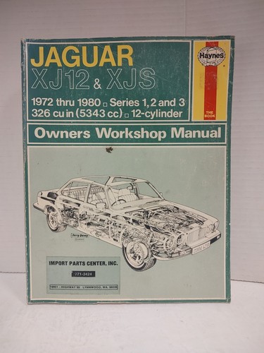 Haynes xj12 xj6 1972 - xj12,