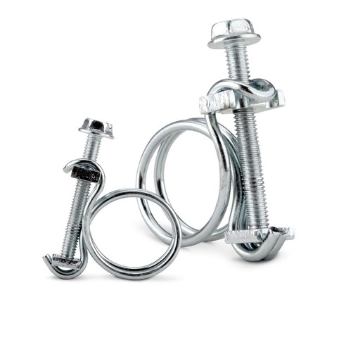 Double wire hose - double, clip