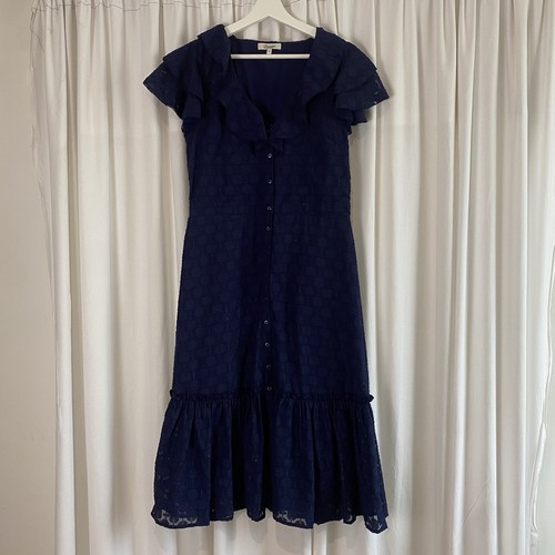 Navy broderie layered - navy,