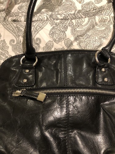 Hotter black leather bag - hotter,
