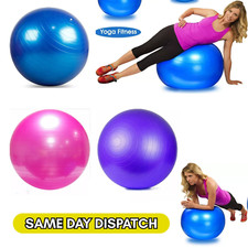 YOGA GYM BALL 25CM 75CM 85CM ANTI BURST EXERCISE SWISS CORE FITNESS ABS