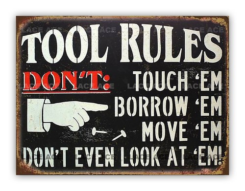 Funny tool rules metal - funny,