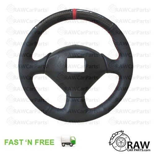 Carbon leather steering - carbon,