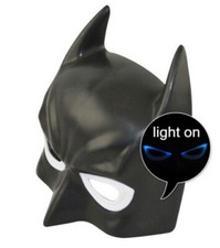 Batman LED Mask Comic Book Superhero Bat Helmet Halloween Fancy Dress Party