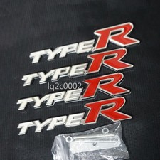 White Silver Red TYPE-R Metal
