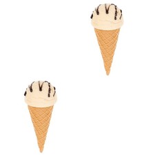  2pcs Ice Cream Model Figurine