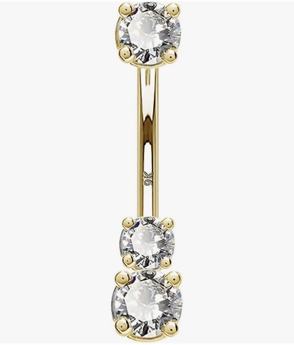 9ct solid yellow gold - 9ct, belly