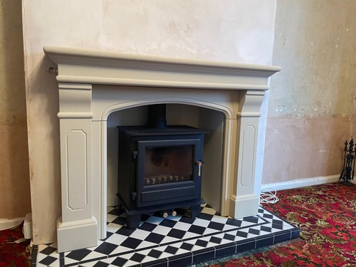Victorian stone fireplace - victorian,