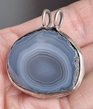 ANTIQUE SILVER BANDED ENCASED