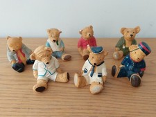 Old Fashion Look Teddy Bear Collection, Hand Painted Figurines 2.5’in High 45