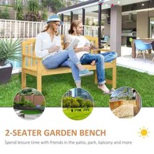 2 Seater Garden Bench Wooden