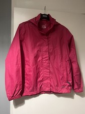 Girls 11-12 Years Gelert Stormlite 5000 Pink Rain Packaway Jacket Waterproof