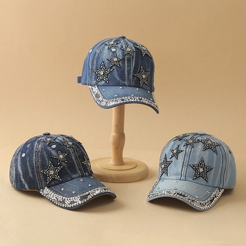 Rhinestone bling baseball cap - bling,