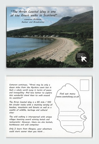 Vintage postcard isle arran - of,
