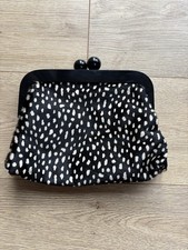 Boden Black And White Clutch
