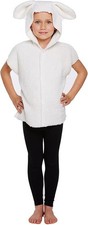 HENBRANDT Children’s White Sheep Costume Fleece Lamb World Book Day School Pl...