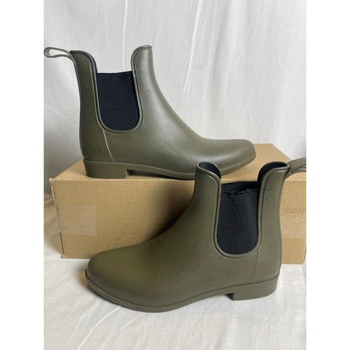 Olive green rubber - olive, chelsea