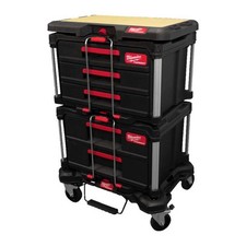 Milwaukee 4932498651 PACKOUT Rolling Drawer Tool Box Trolley 2 Draw & 3 draw...