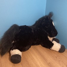 LARGE BLACK ? HORSE soft toy  ? E&J CLASSIC