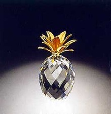 Swarovski Crystal "SMALL SMOOTH LEAF PINEAPPLE" Mint Condition-Original Box