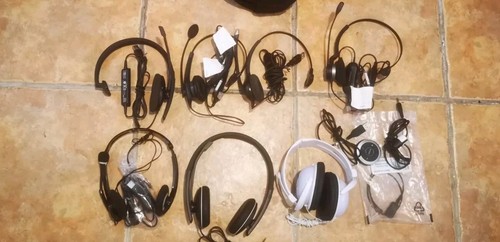 Headphones joblot mix - headphones, 7x