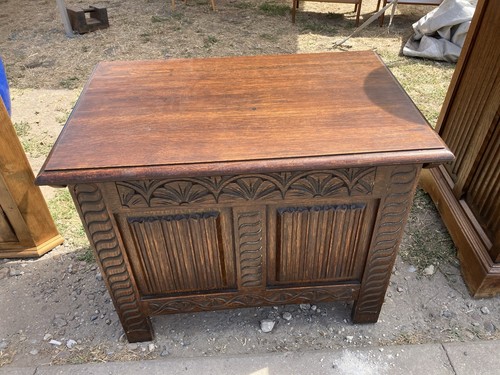 Gothic carved chest - gothic,