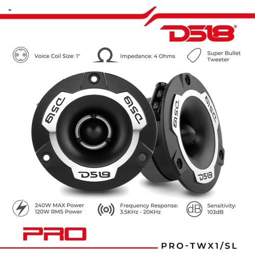 Pro super tweeter aluminum - 1",