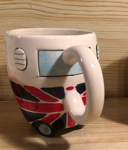 Union jack camper van - vw,