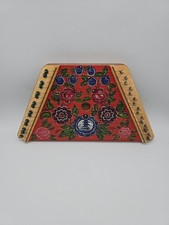 Vintage Russian Lap Harp 15 String Hand Painted Flowers