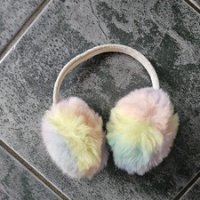 Children Fluffy Rainbow Earmuffs