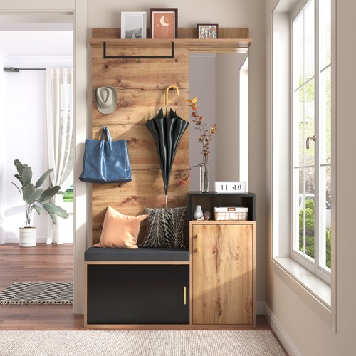 Hall tree entryway unit - tree,