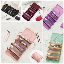 Roll Up Travel Makeup Bag