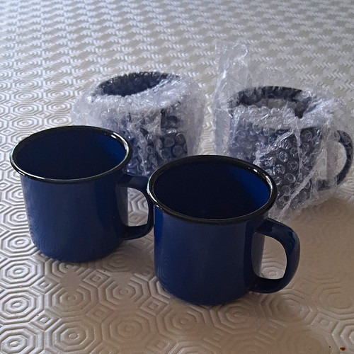 Set blue black enamel - set, &