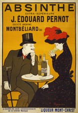 Vintage Absinthe Poster 1900's French Liqueur Drinks Advertisement Print AV59