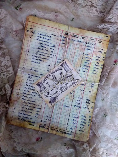 Pages vintage shabby ledger - 6, vintage/shabby
