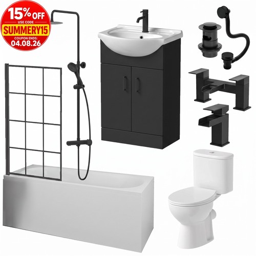 Complete bathroom suite - complete,