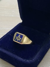 9ct Gold Masonic Vintage Ring