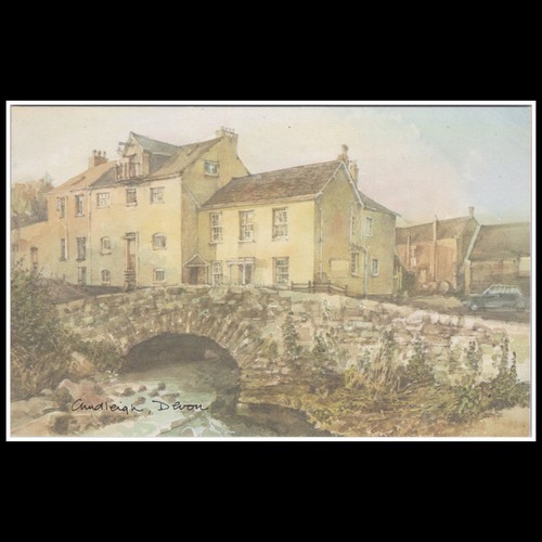 Chudleigh devon watercolour - chudleigh,