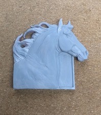 "Frost" Artist Resin Model Horse Medallion