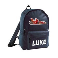 Kids Race Car Personalised Backpack Sport Bag Add Any Name Boys Racer School