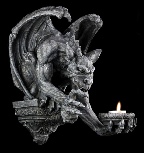 Gargoyle wall tealight holder - wall,