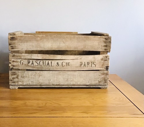 Antique original wooden crate - antique,