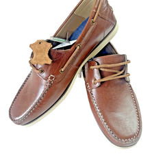 M&S Collection Leather Deck Shoes Brown Brand New Size 11 RRP£60