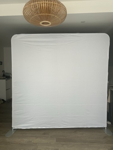 White photo backdrop stand - backdrop,
